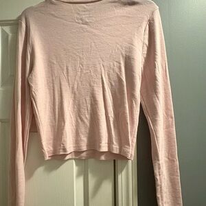 Women's Pink Long Sleeve Top